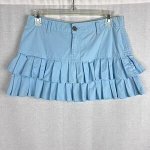 Vintage Y2K Bongo Skirt Juniors Micro Mini Low Rise Pleated Preppy Fairy Bratz